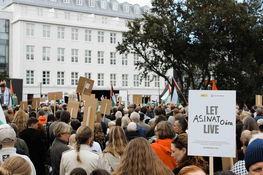 Markering p&aring; Island
